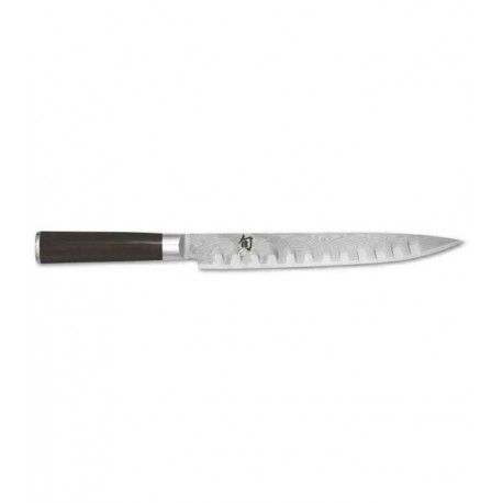 Couteau trancheur 23cm alvéolé Shun - Kaï