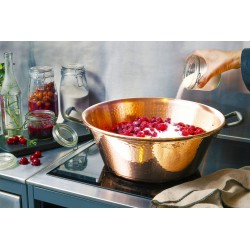 Bassine à confiture en cuivre 40cm 12L pour induction- Baumalu