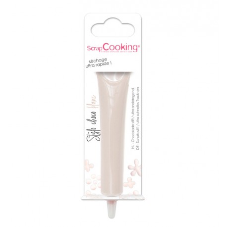 Stylo choco blanc - ScrapCooking