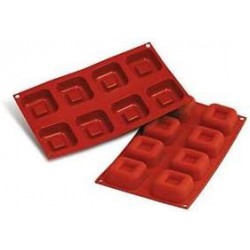 Moule square savarin silicone - Silikomart