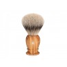 Blaireau classic bois d'olivier pur argenté 23mm - Mülhe