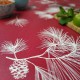 Nappe enduite ronde 160  Pin rouge - Fleur de Soleil