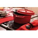 Cocotte en fonte ronde rouge cerise  - Staub