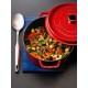 Cocotte en fonte ronde rouge cerise  - Staub