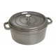 Cocotte en fonte ronde grise  - Staub