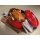 Cocotte en fonte ovale rouge cerise  - Staub