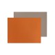 Set de table similicuir réversible orange taupe - Freeform