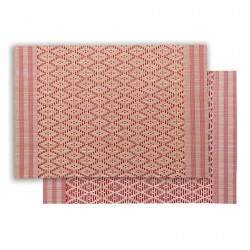 Set de table Kadra naturel-rouge - Winkler