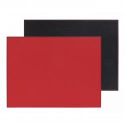 Set de table similicuir réversible rouge noir - Freeform