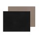 Set de table similicuir réversible noir taupe - Freeform