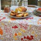 Nappe enduite 160x300 mimosa rouge - Fleur de Soleil