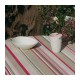 Nappe enduite 160x300 Rayures Taupe - Fleur de Soleil